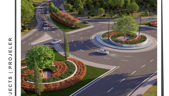 Bursa İnegöl Yenişehir Yolu Peyzaj Projesi